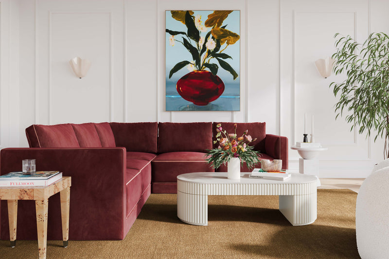 Willow 5 Piece Performance Velvet Modular L Sectional - Image 20