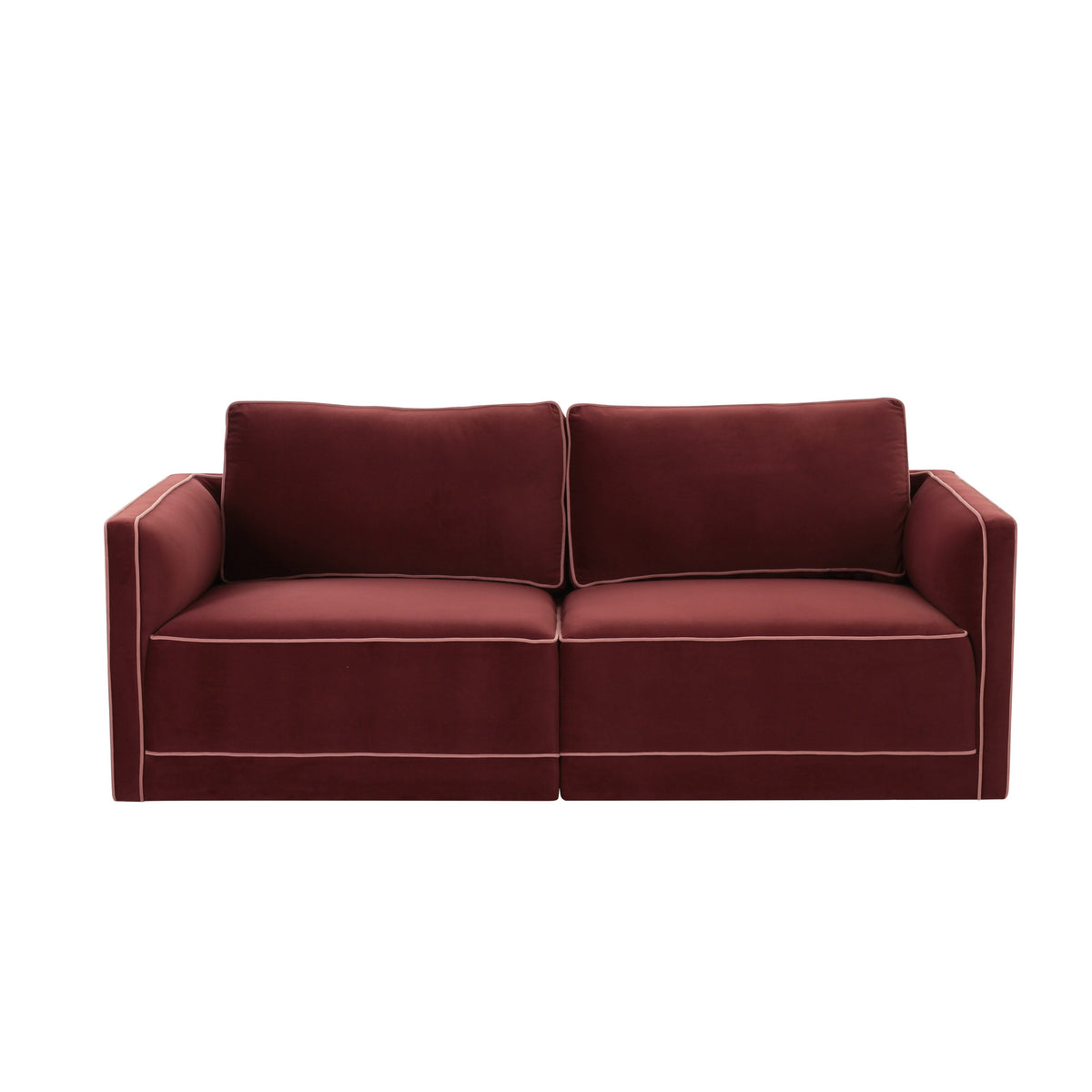 Willow 74" Performance Velvet Modular Loveseat - Image 19
