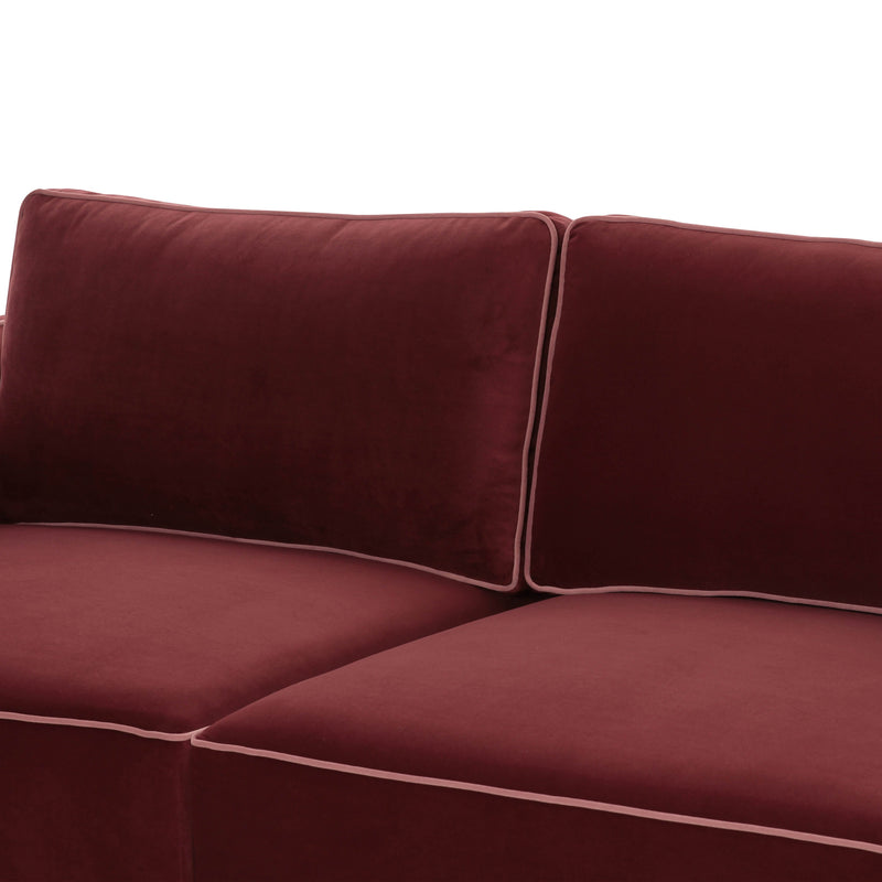 Willow 74" Performance Velvet Modular Loveseat - Image 23