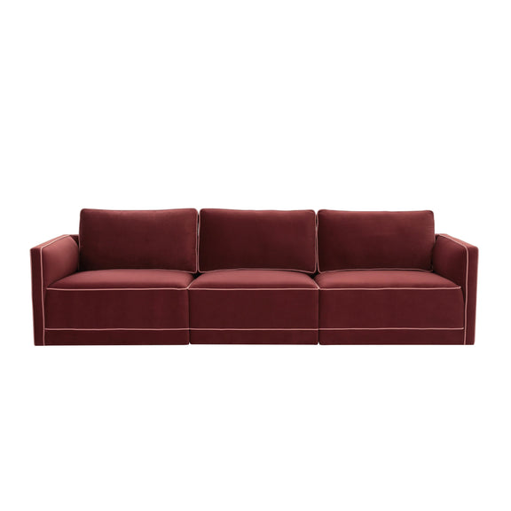 Willow 105" Performance Velvet Modular Sofa - Image 19