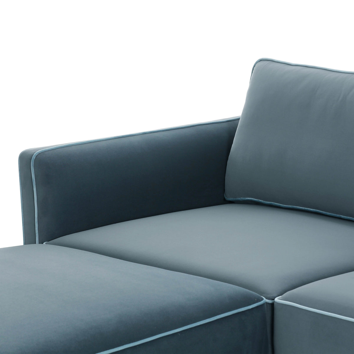 Willow 6 Piece Performance Velvet Modular U Sectional - Image 11