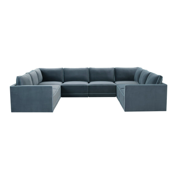 Willow 8 Piece Performance Velvet Modular Large U Sectional - Image 8