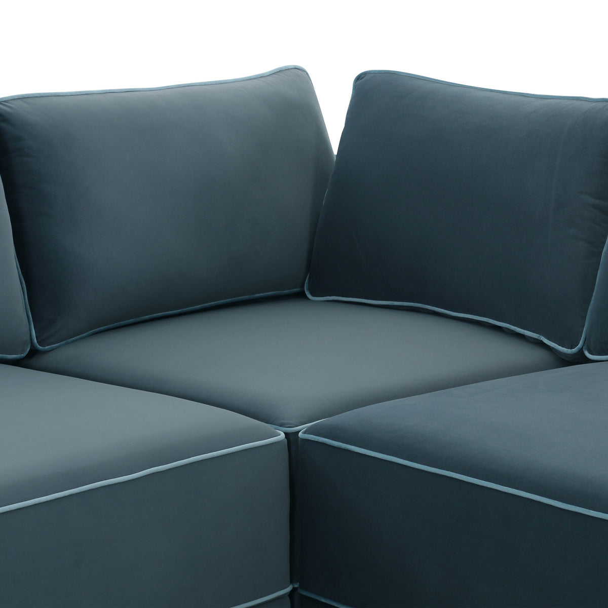Willow 5 Piece Performance Velvet Modular L Sectional - Image 27