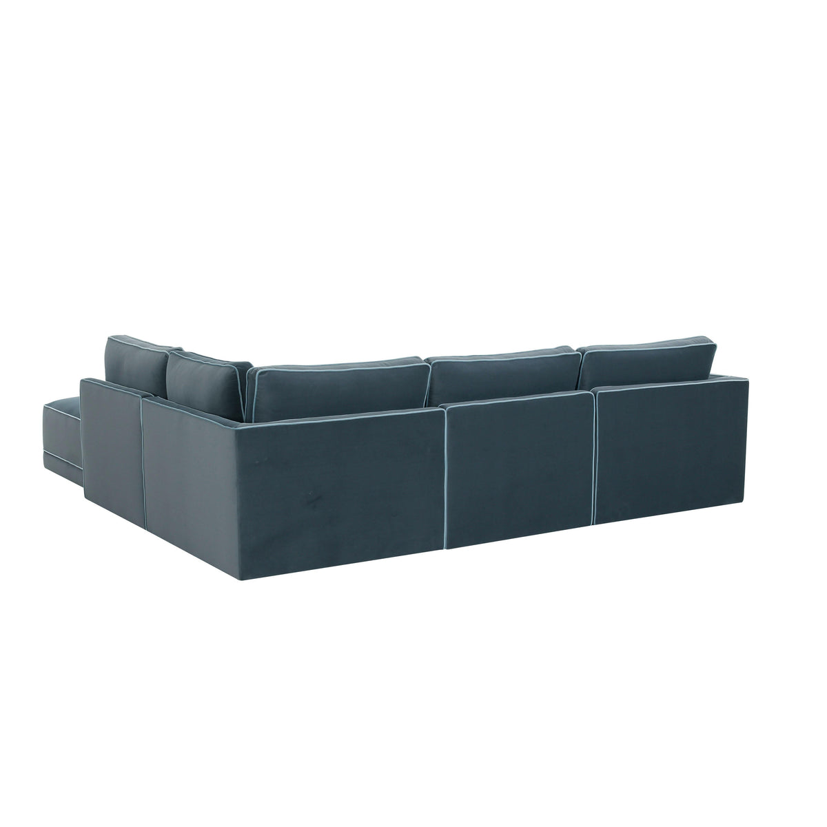 Willow 5 Piece Performance Velvet Modular Right Facing Sectional - Image 10