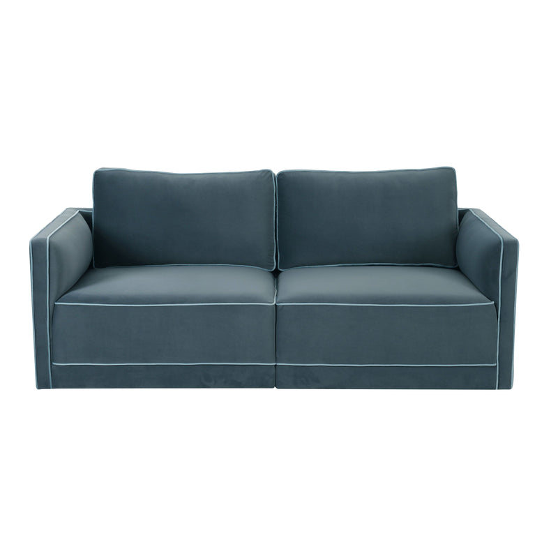 Willow 74" Performance Velvet Modular Loveseat - Image 25