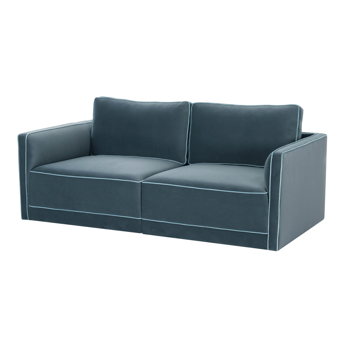 Willow 74" Performance Velvet Modular Loveseat - Image 26