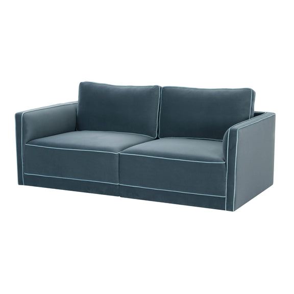 Willow 74" Performance Velvet Modular Loveseat - Image 26