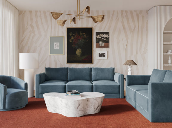 Willow 105" Performance Velvet Modular Sofa - Image 27