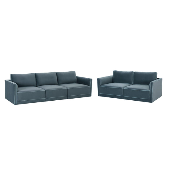 Willow 105" Performance Velvet Modular Sofa - Image 31