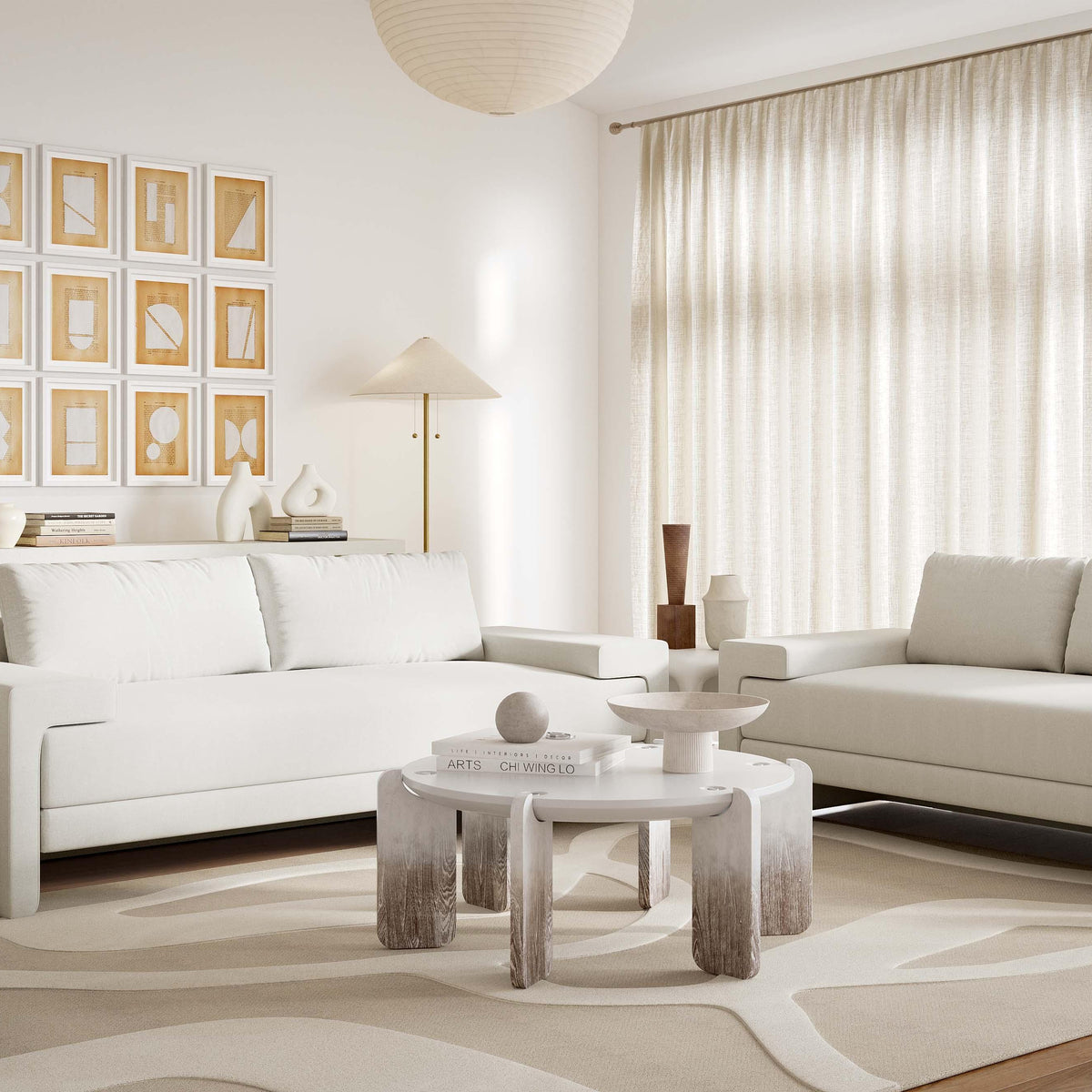 Maeve 91" Contract Grade Fabric Sofa - Image 8