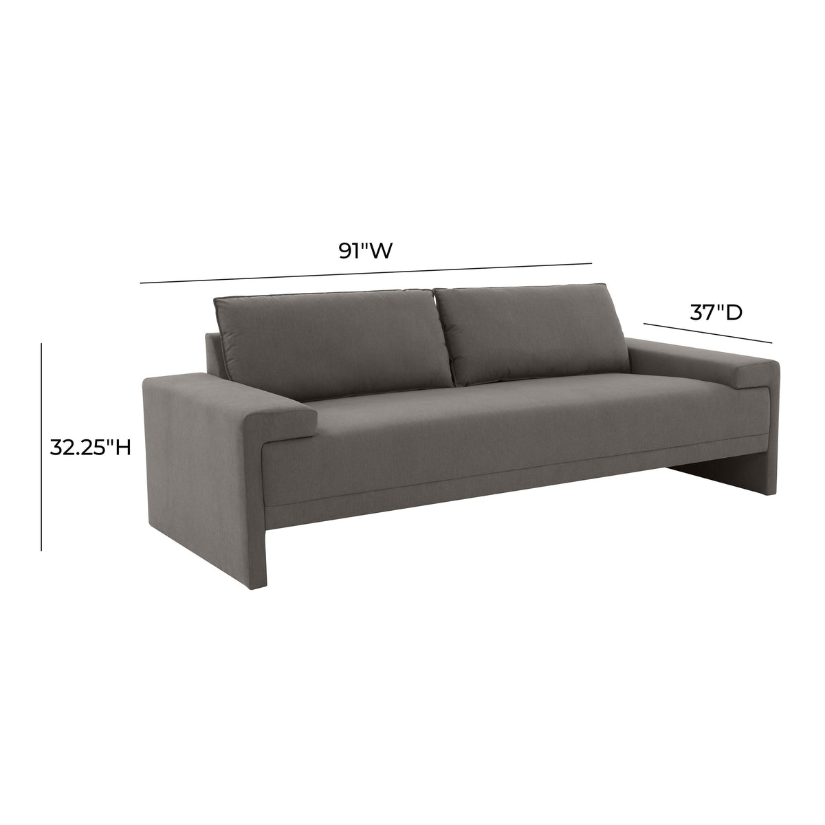 Maeve 91" Contract Grade Fabric Sofa - Image 15