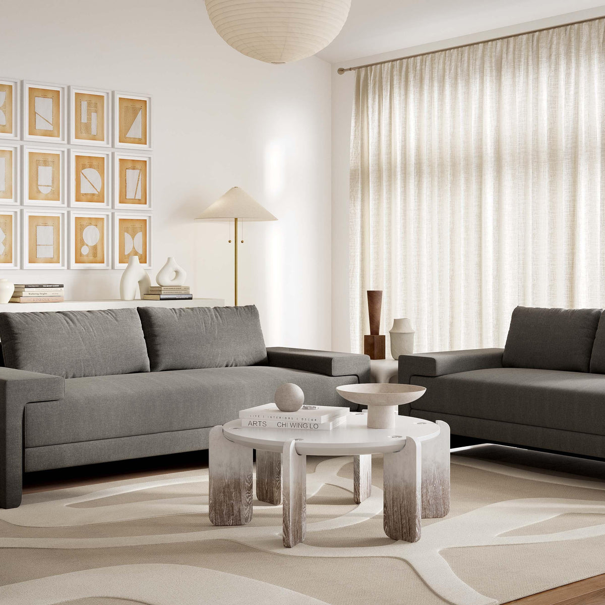Maeve 91" Contract Grade Fabric Sofa - Image 16