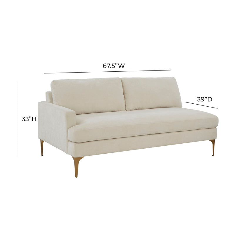 Serena 68" Performance Velvet Modular Loveseat - Image 10