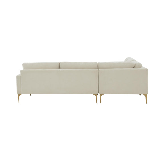 Serena 3 Piece Performance Velvet L Sectional - Image 3