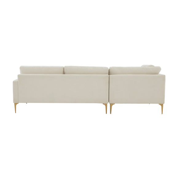 Serena 3 Piece Performance Velvet Chaise Sectional - Image 10