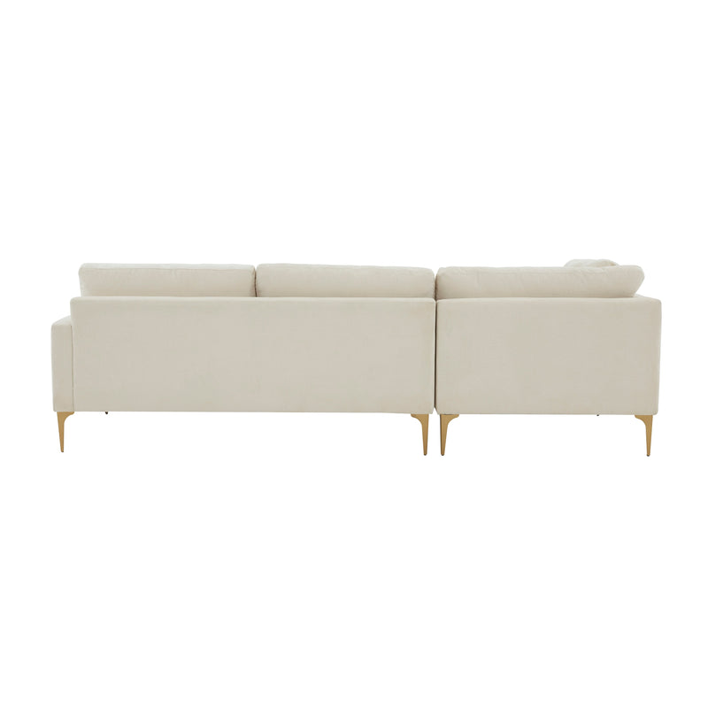 Serena 3 Piece Performance Velvet Chaise Sectional - Image 10