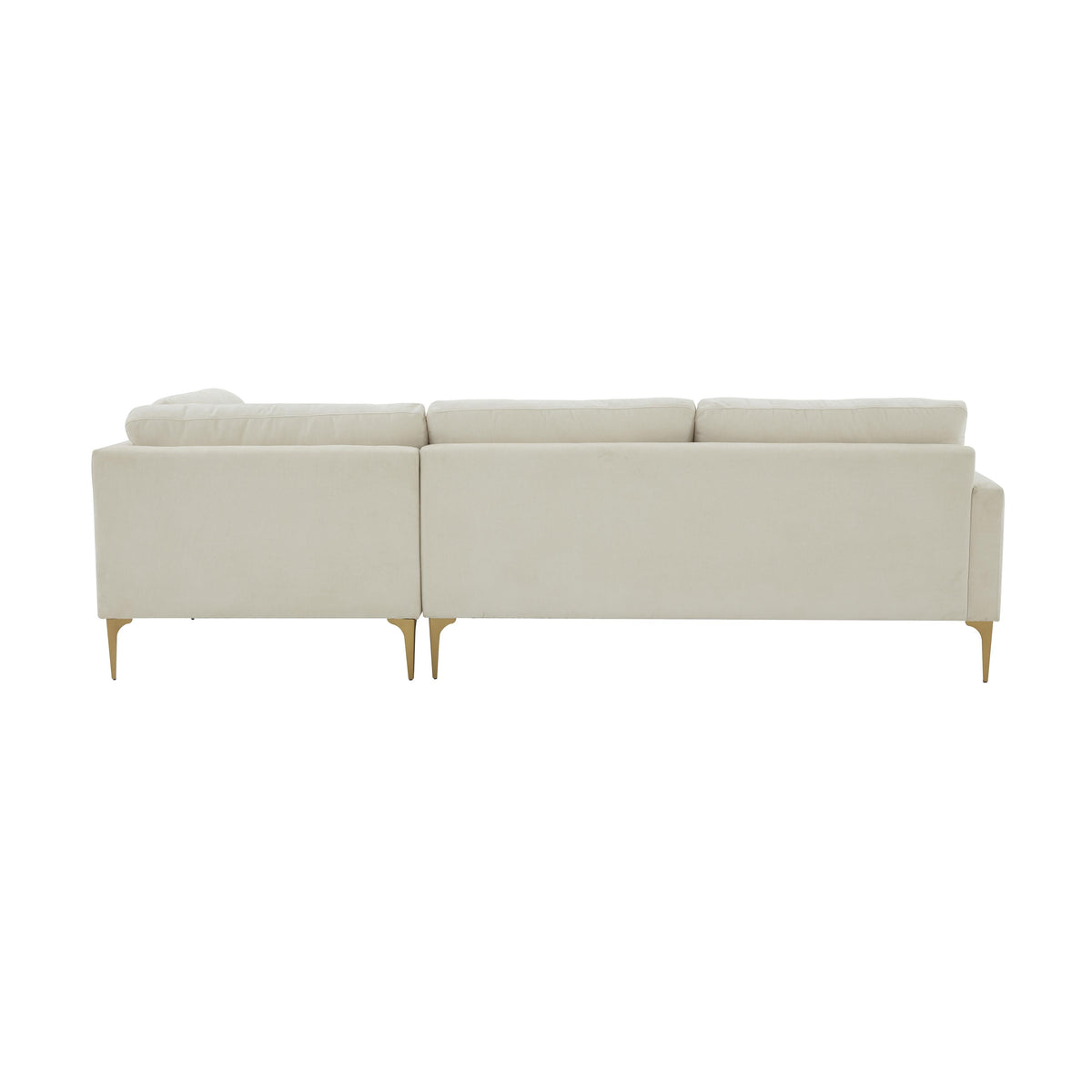 Serena 3 Piece Performance Velvet Chaise Sectional - Image 4