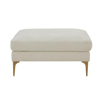 Serena Performance Velvet Ottoman