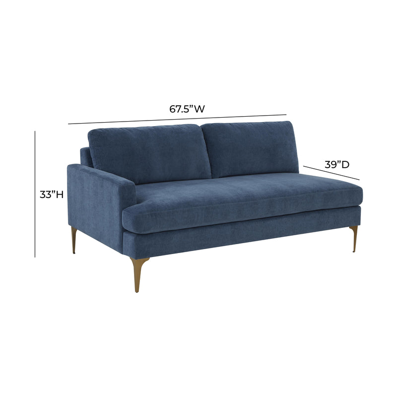 Serena 68" Performance Velvet Modular Loveseat - Image 20