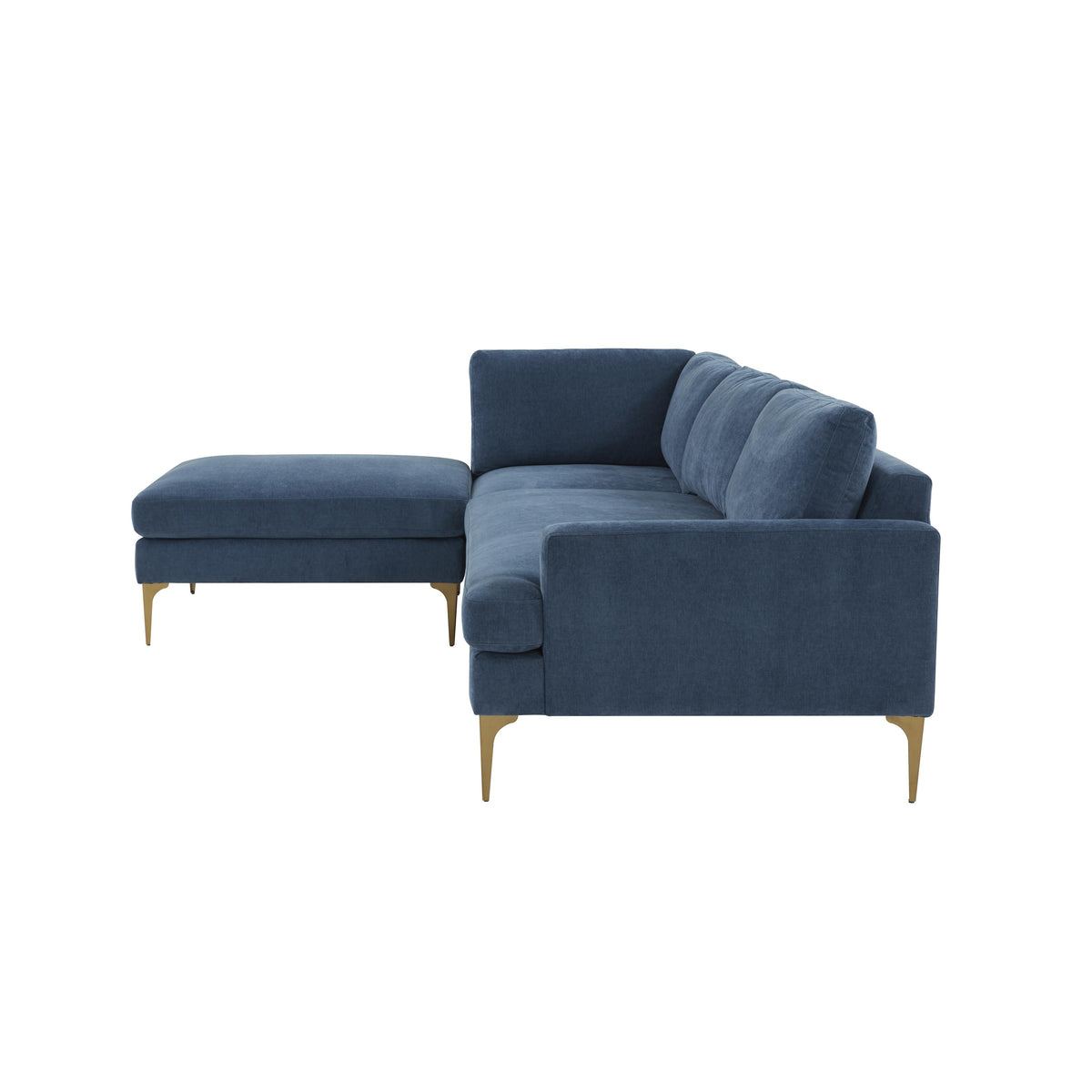 Serena 3 Piece Performance Velvet Chaise Sectional - Image 21