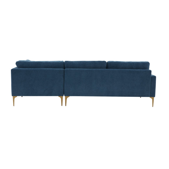 Serena 3 Piece Performance Velvet Chaise Sectional - Image 16