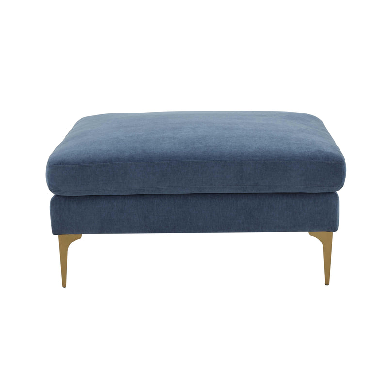 Serena Performance Velvet Ottoman - Image 5