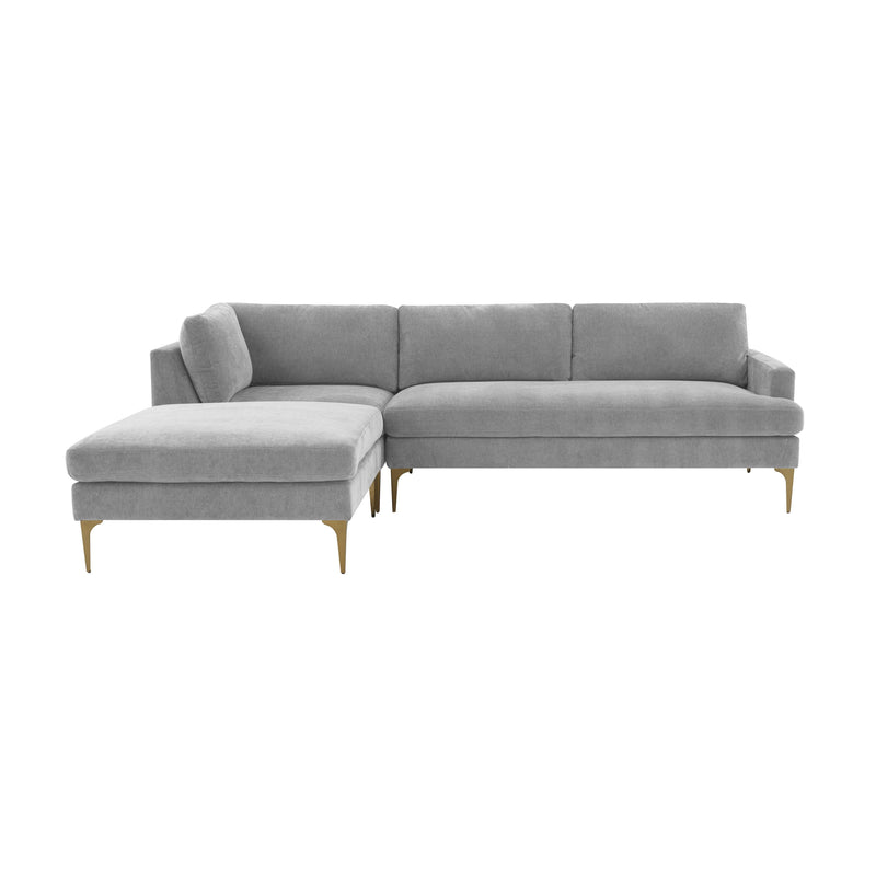 Serena 3 Piece Performance Velvet Chaise Sectional - Image 26