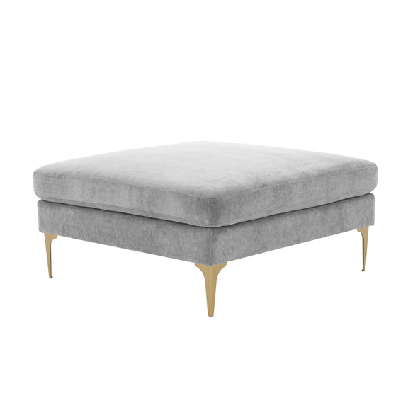 Serena Performance Velvet Ottoman - Image 8