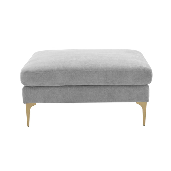 Serena Performance Velvet Ottoman - Image 9