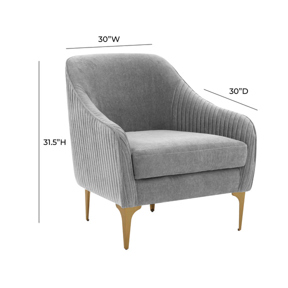 Serena Performance Velvet Accent Chair - Image 18