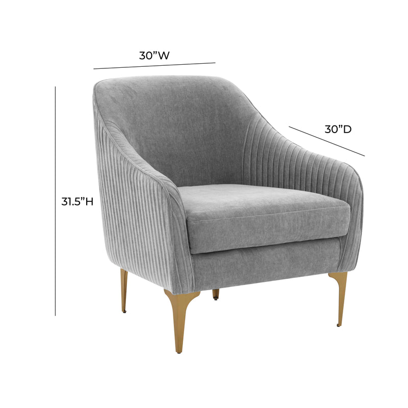Serena Performance Velvet Accent Chair - Image 18