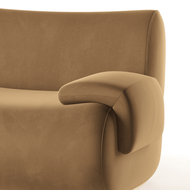 Zenith 5 Piece Performance Velvet Modular Sectional - Image 4