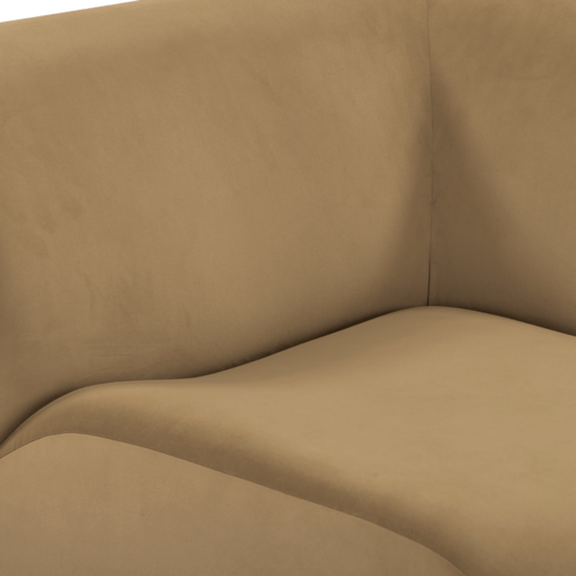 Zenith 8 Piece Latte Brown Performance Velvet Modular U Sectional - Image 3