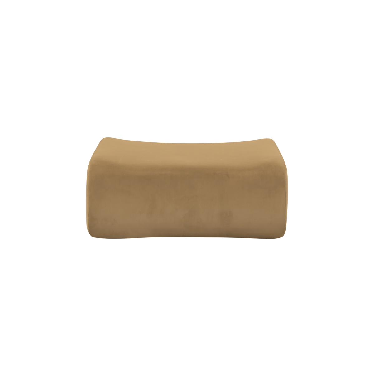Zenith Latte Brown Performance Velvet Ottoman - Image 3