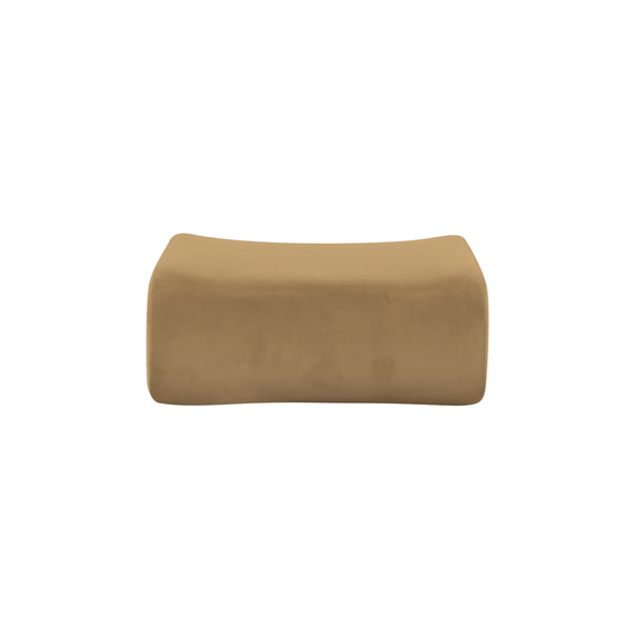 Zenith Latte Brown Performance Velvet Ottoman - Image 3