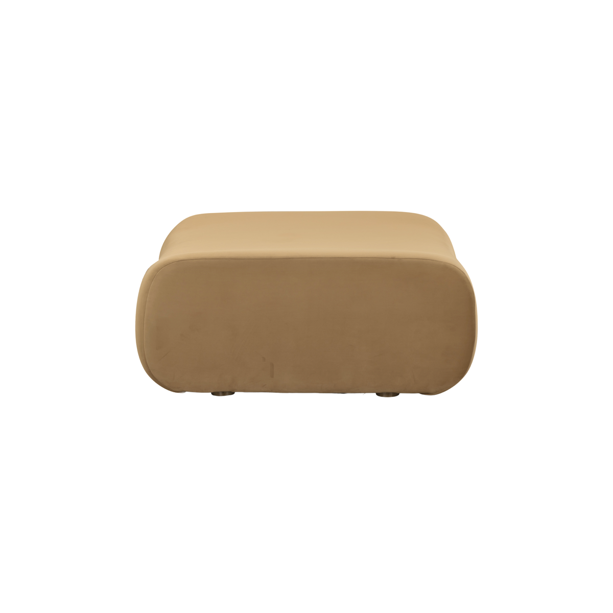 Zenith Latte Brown Performance Velvet Ottoman - Image 4