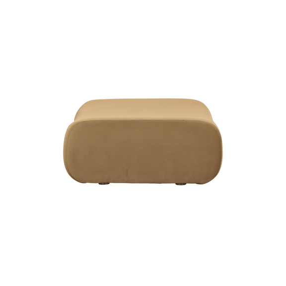 Zenith Latte Brown Performance Velvet Ottoman - Image 4