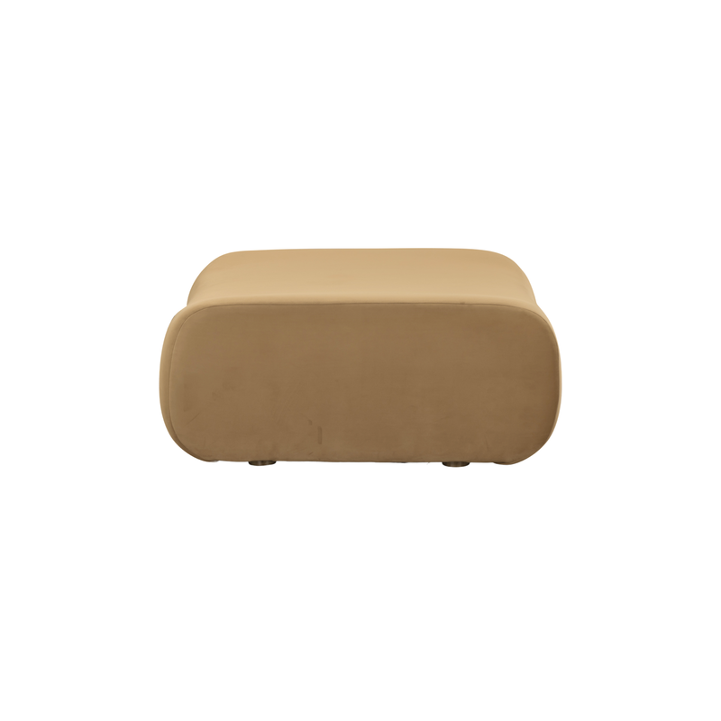 Zenith Latte Brown Performance Velvet Ottoman - Image 4