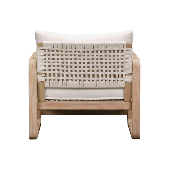 Palata Cream Performance Fabric Outdoor Accent Chair - Image 4