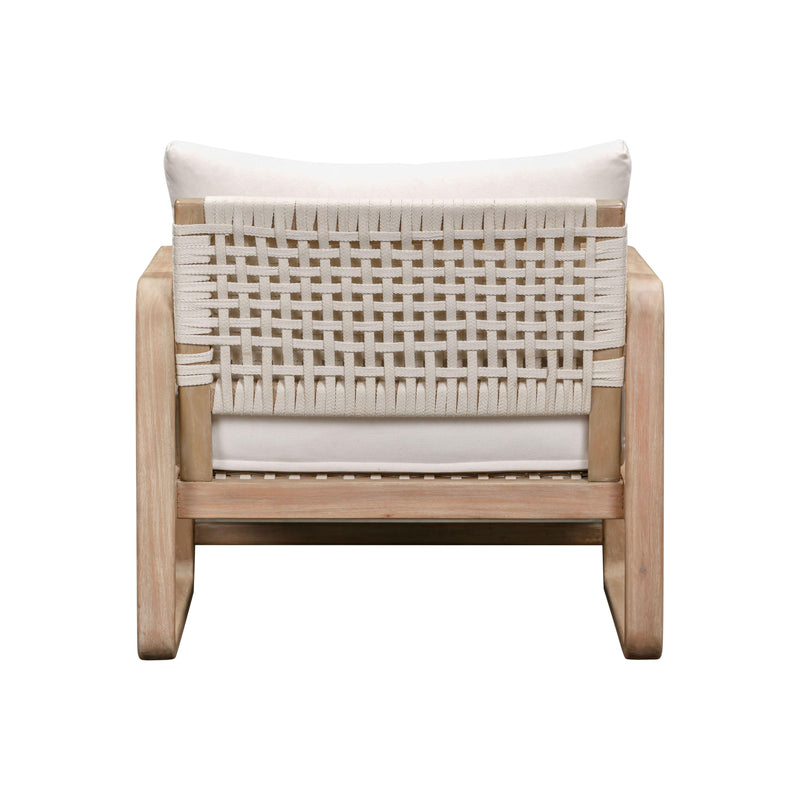 Palata Cream Performance Fabric Outdoor Accent Chair - Image 4