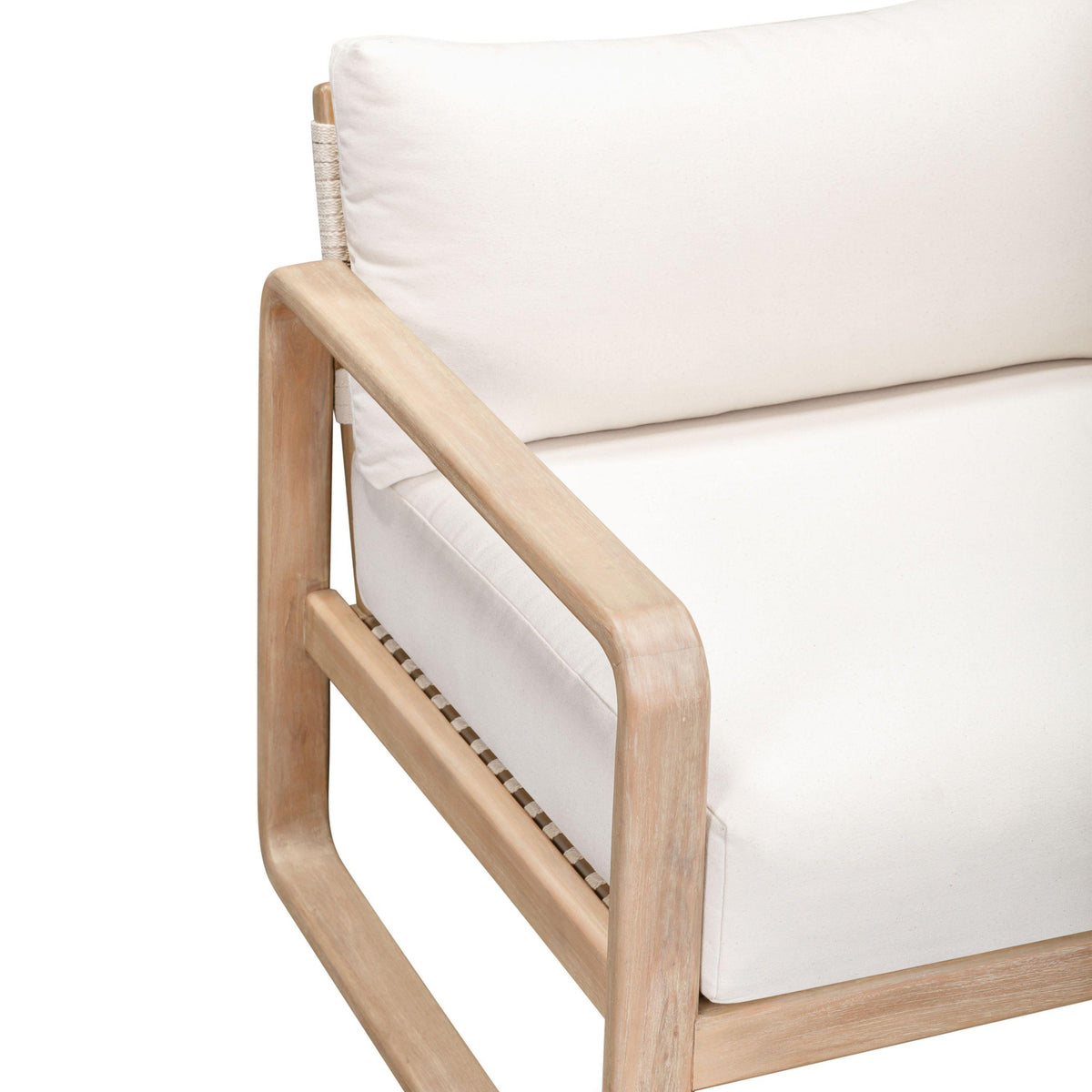 Palata 84" Cream Performance Fabric Outdoor Sofa - Image 5