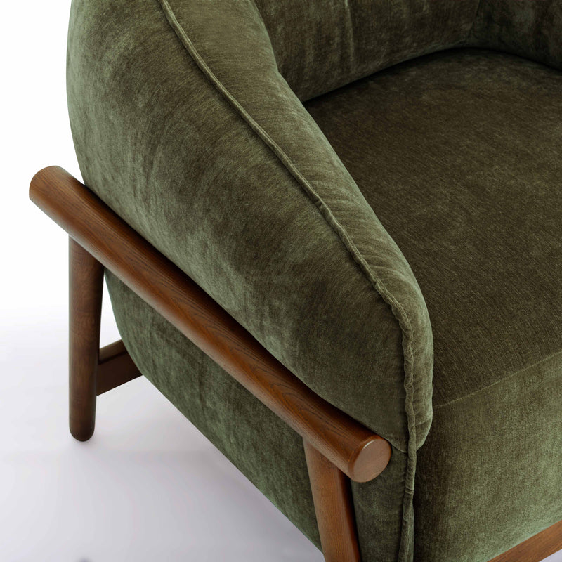 Piedmont Upcycled Contract Grade Chenille Accent Chair - Image 5