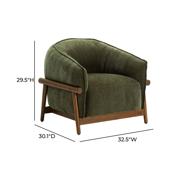 Piedmont Upcycled Contract Grade Chenille Accent Chair - Image 8