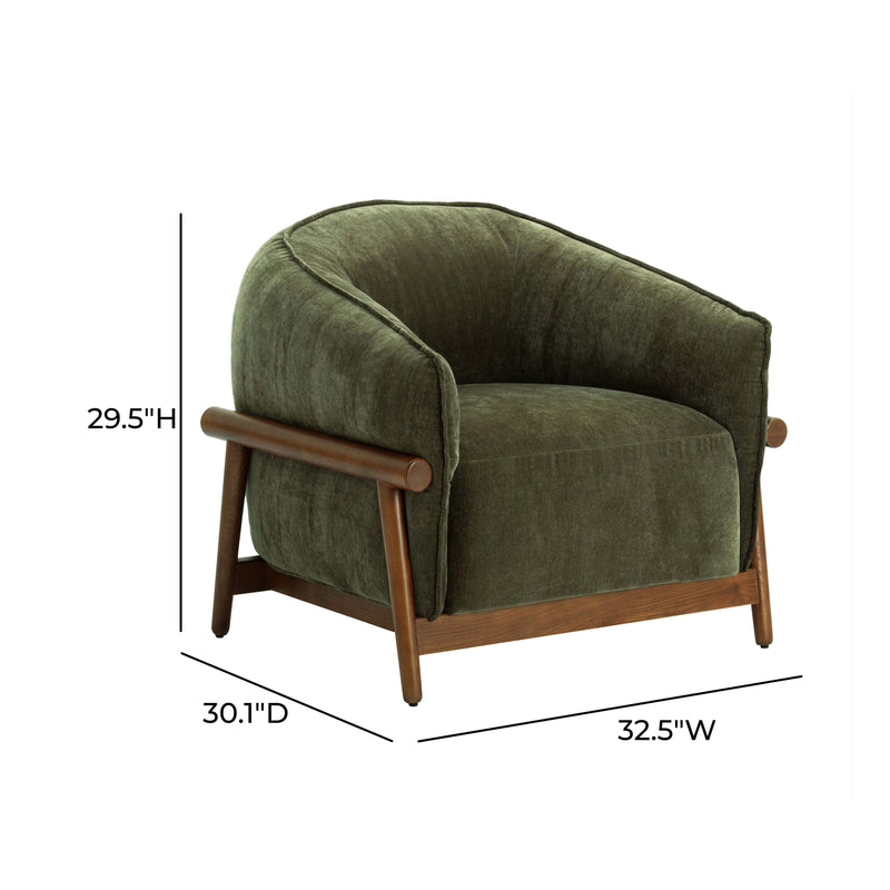 Piedmont Upcycled Contract Grade Chenille Accent Chair - Image 8