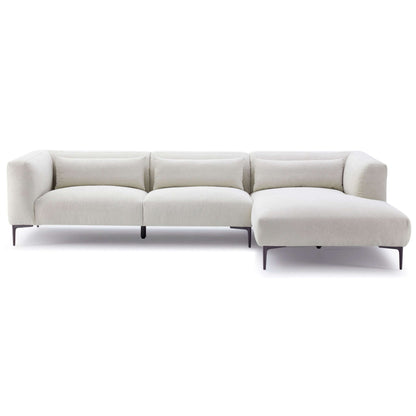 Ashcroft Furniture Laley L-Shaped Sectional In Cream