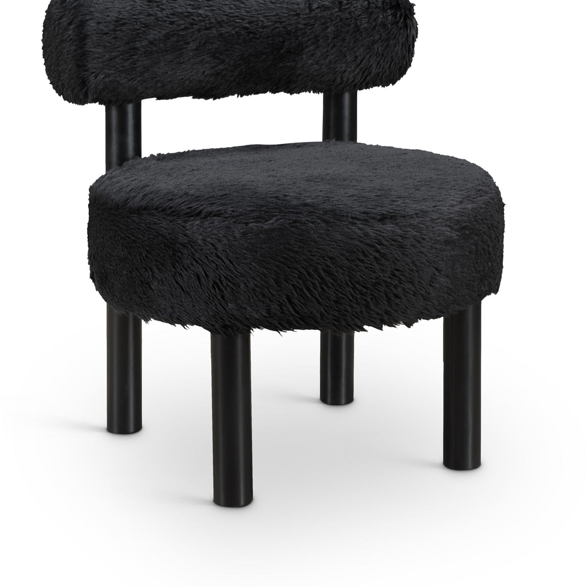 Ambre - Vegan Shearling Fabric Upholstered Accent Chair