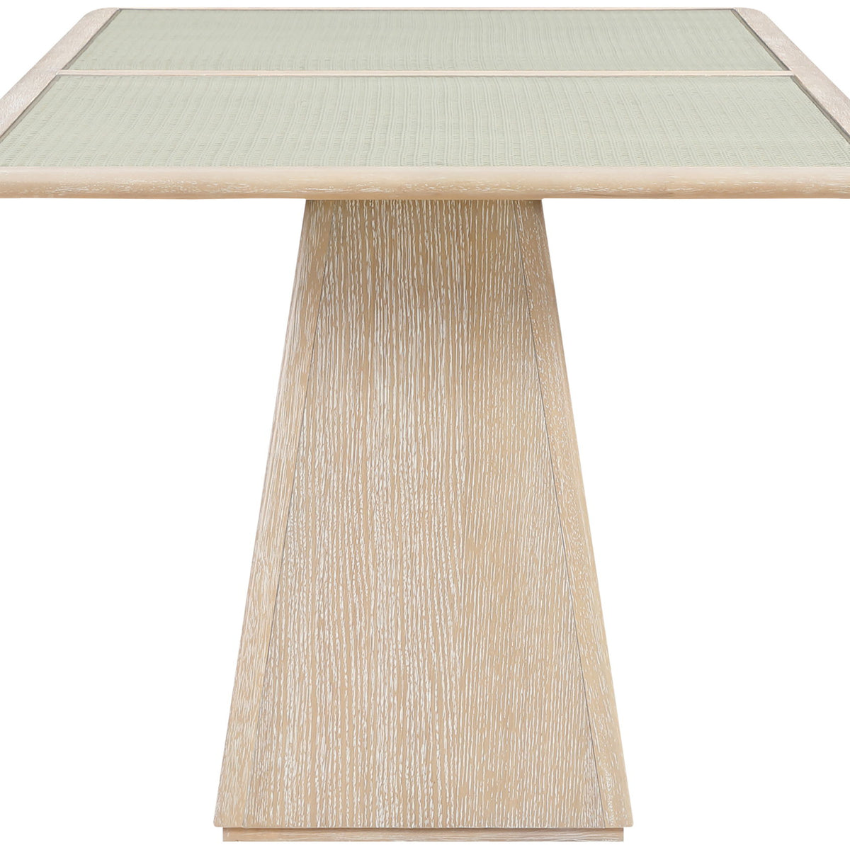 Atrium - Glass Top And Wood Base Dining Table