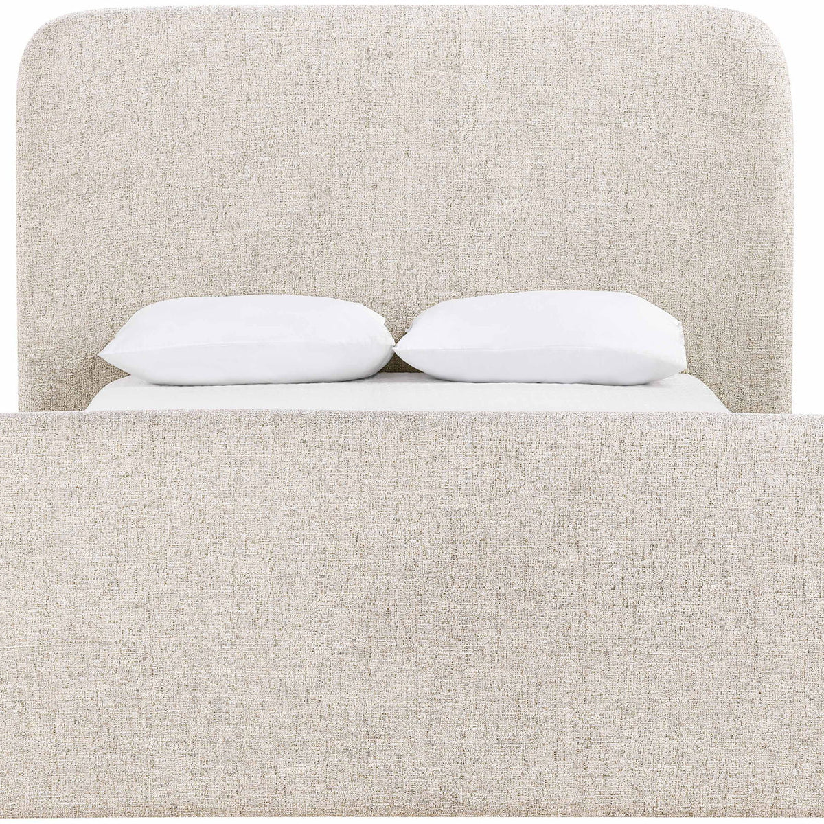 Fira - Linen Textured Fabric Upholstered Bed