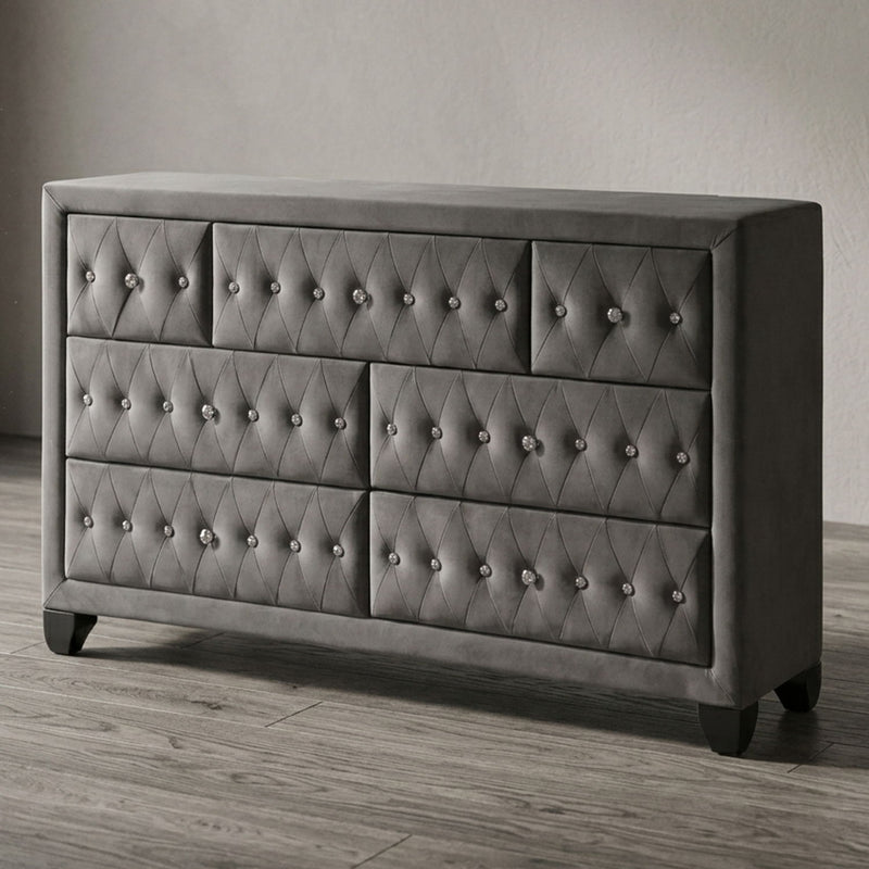 Sophia - 7 Drawer Dresser - Gray