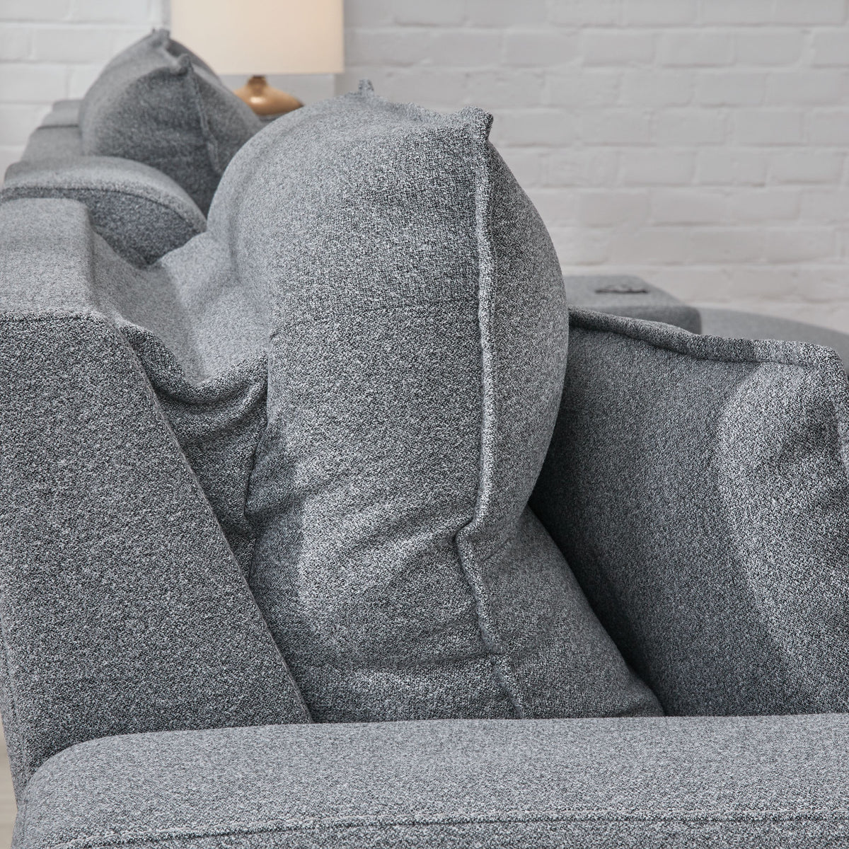 ModMax II - Salt And Pepper - Reclining Sectional